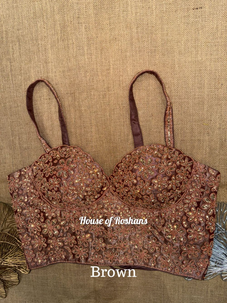 Image of Zircon Hand Work Corset Blouse