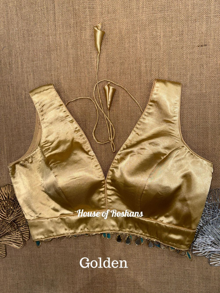 Image of Plain Solid Color Sleeveless Blouse