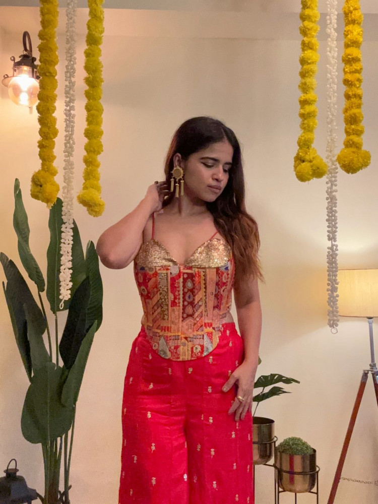 Image of Instagram trending Long Designer Corset Blouse