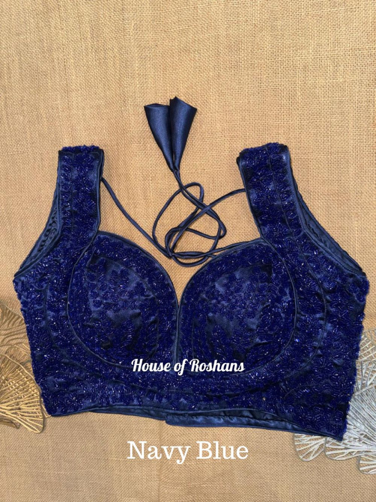 Image of Choli Cut Embroidered  Blouse