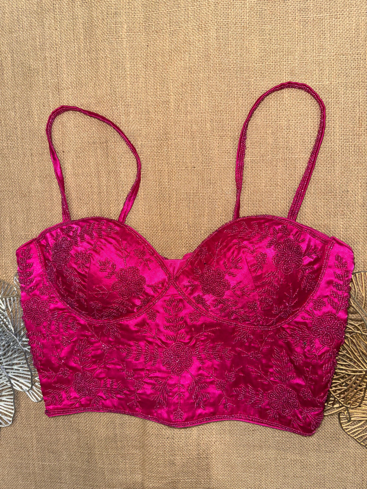 Image of Hand Bead Work Corset Blouse