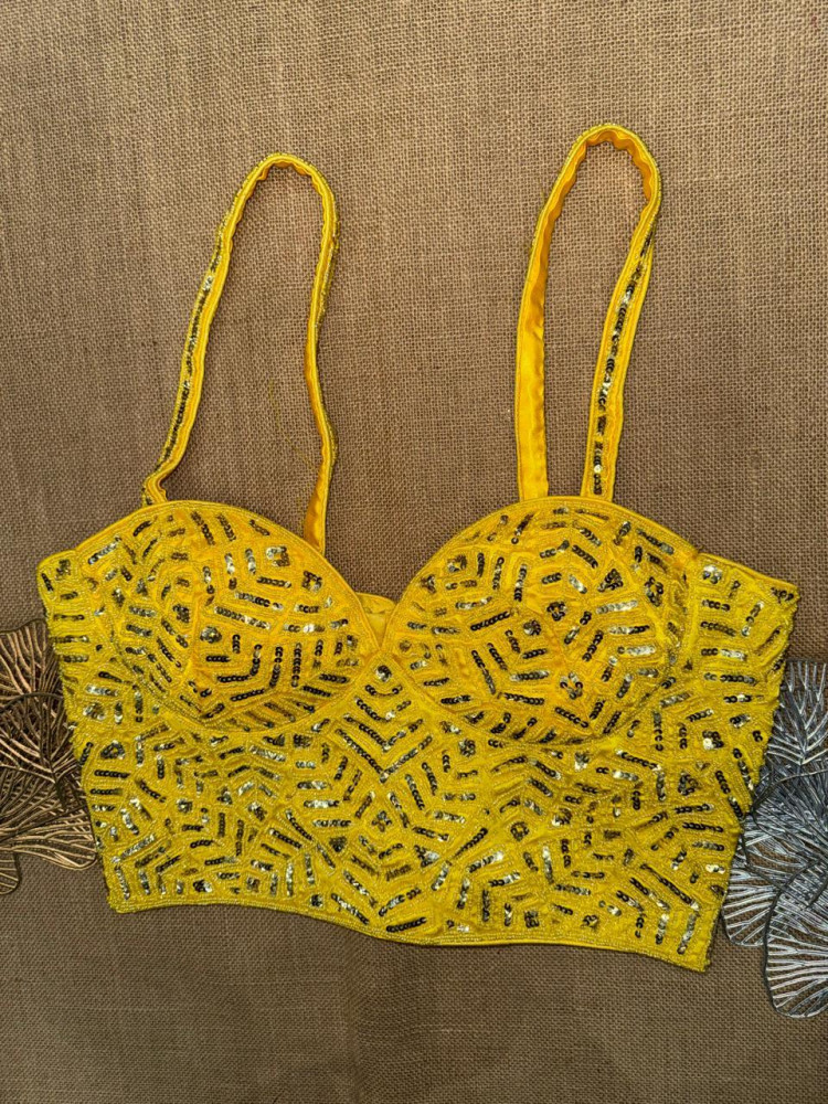 Image of Hand Embroidery Stylish Corset Blouse