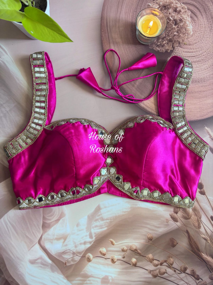 Image of Satin Silk Sleeveless  Blouses