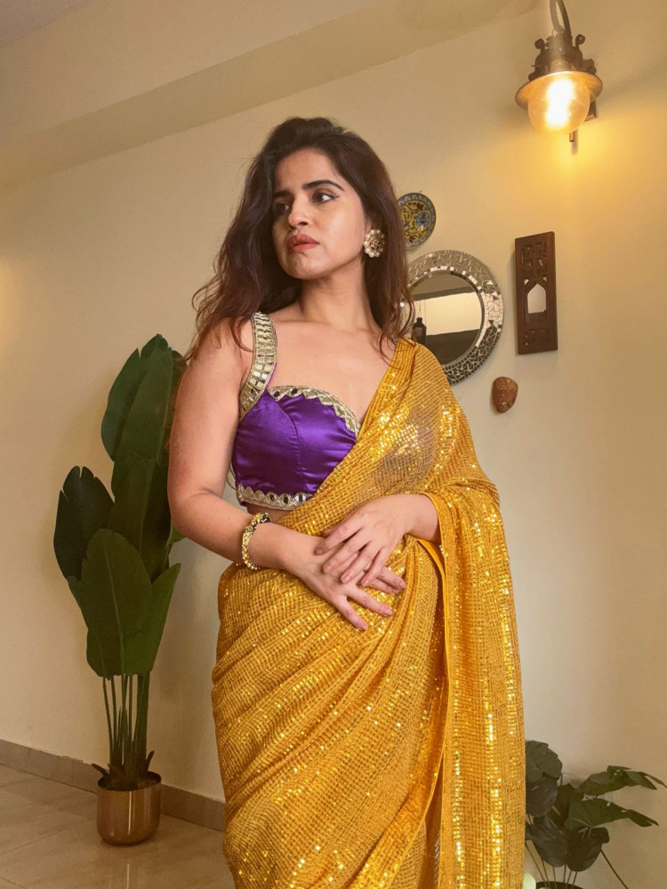 Image of Satin Silk Sleeveless  Blouse