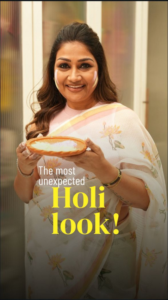 The most unexpected Holi look