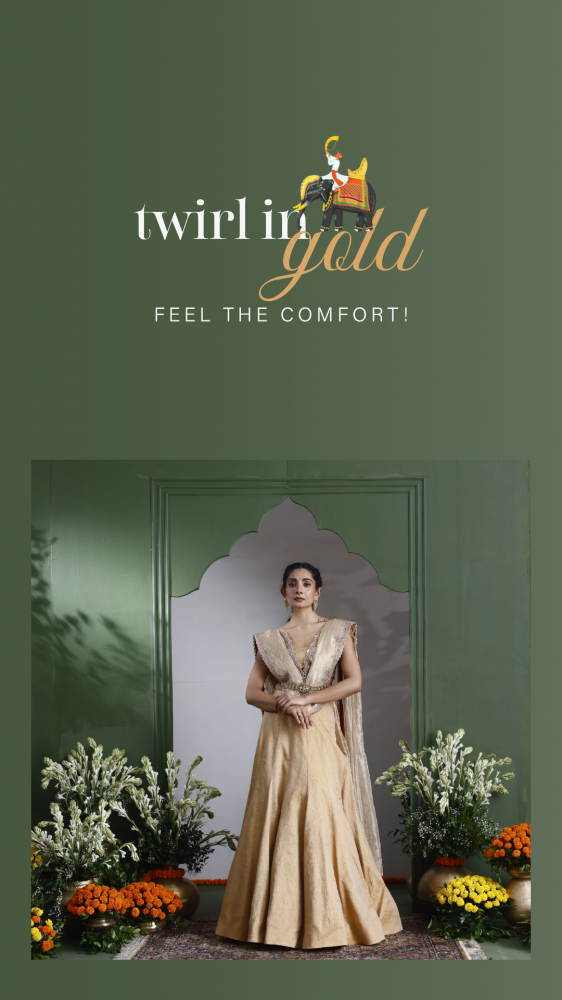 Twirl in Gold, feel the comfort!