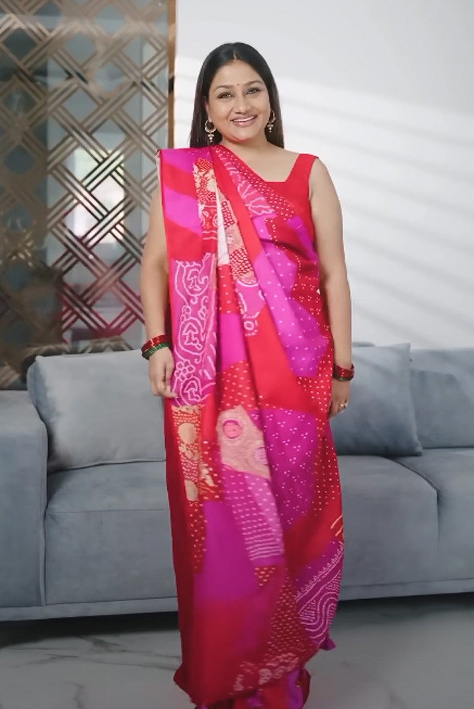 Rajasthani Style Saree Drape by Dolly Jain