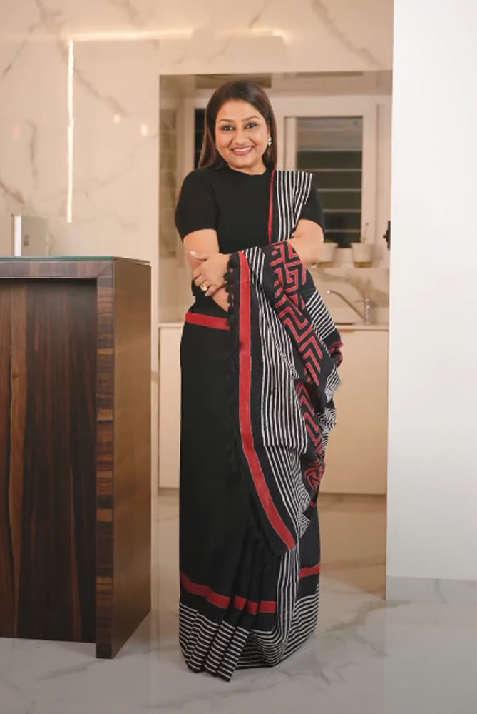 How to Drape a Cotton Saree for Summer—Dolly Jain’s Way
