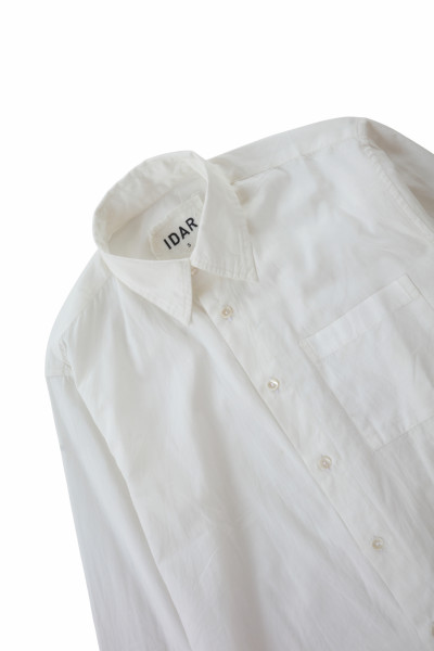 Terrance poplin shirt - white