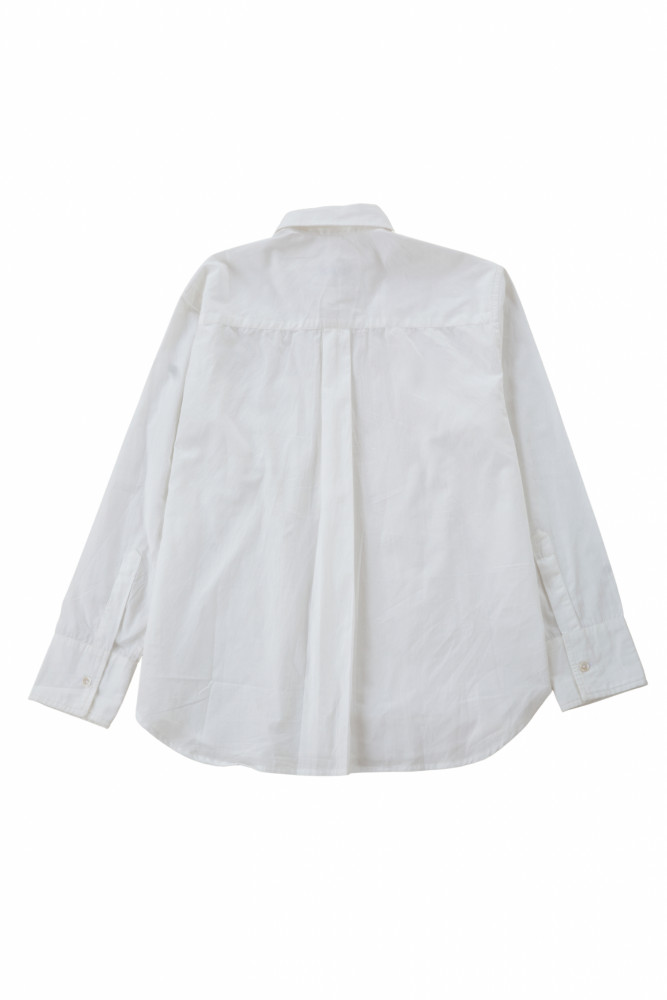 Terrance poplin shirt - white