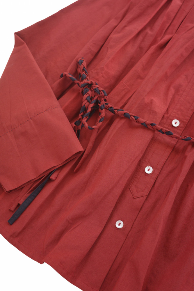 Bella Blouse Poplin - Red