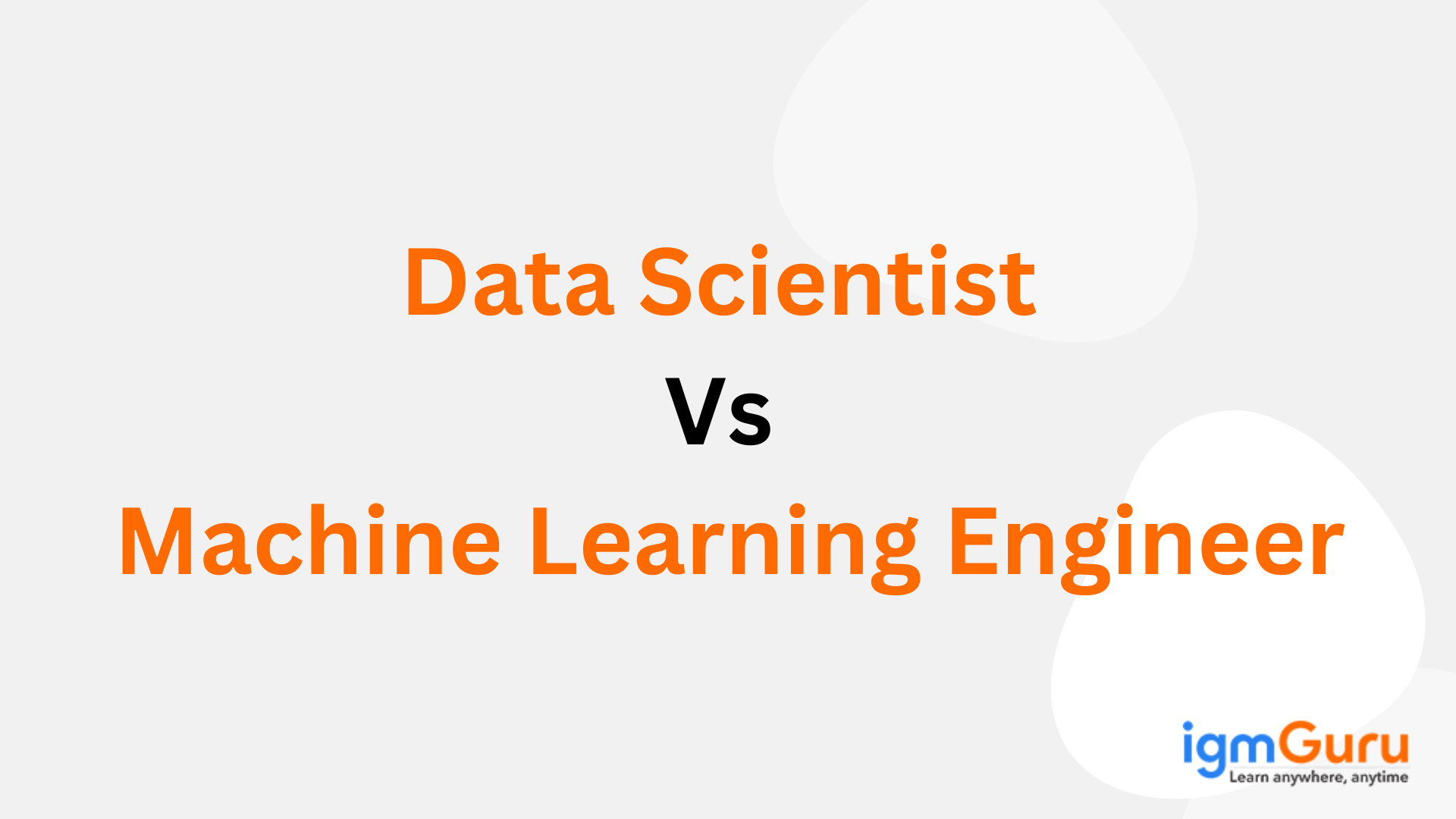 Data Scientist vs Machine Learning Engineer