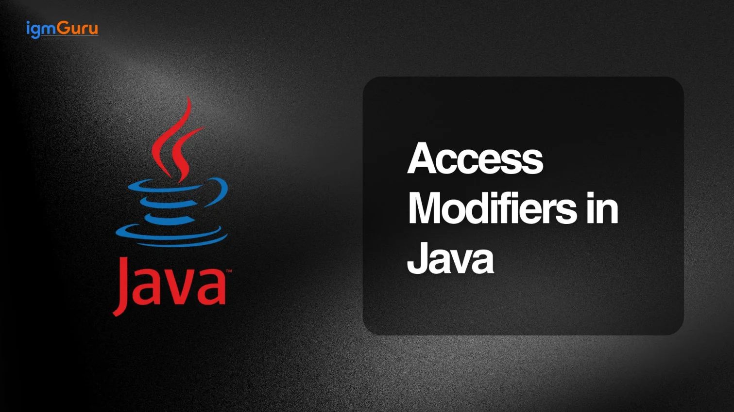 access java modifiers