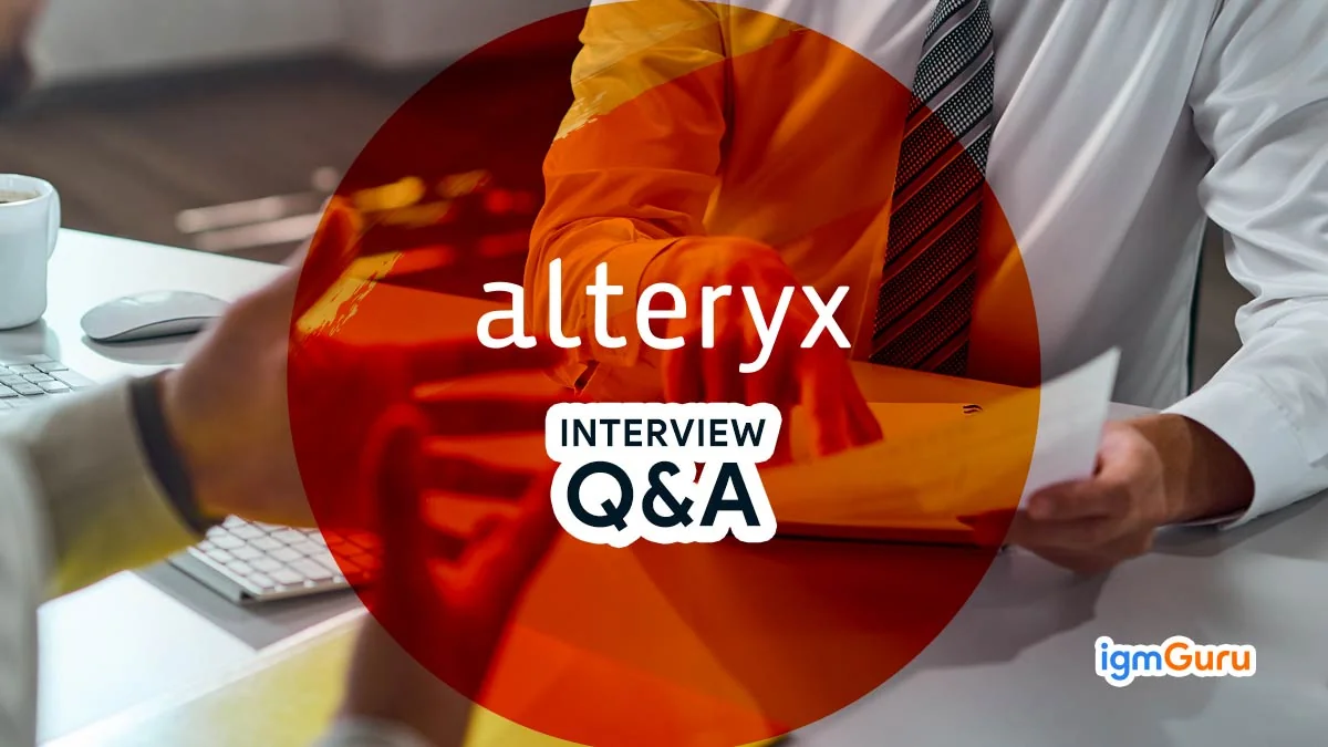 alteryx interview questions