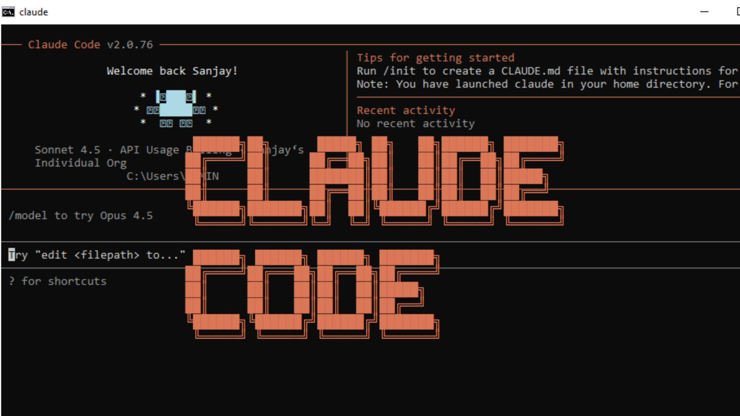 Claude Code crea il sito web
