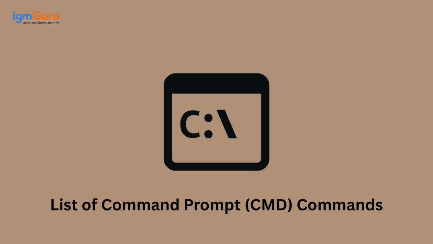 Complete List of Command Prompt (CMD) Commands