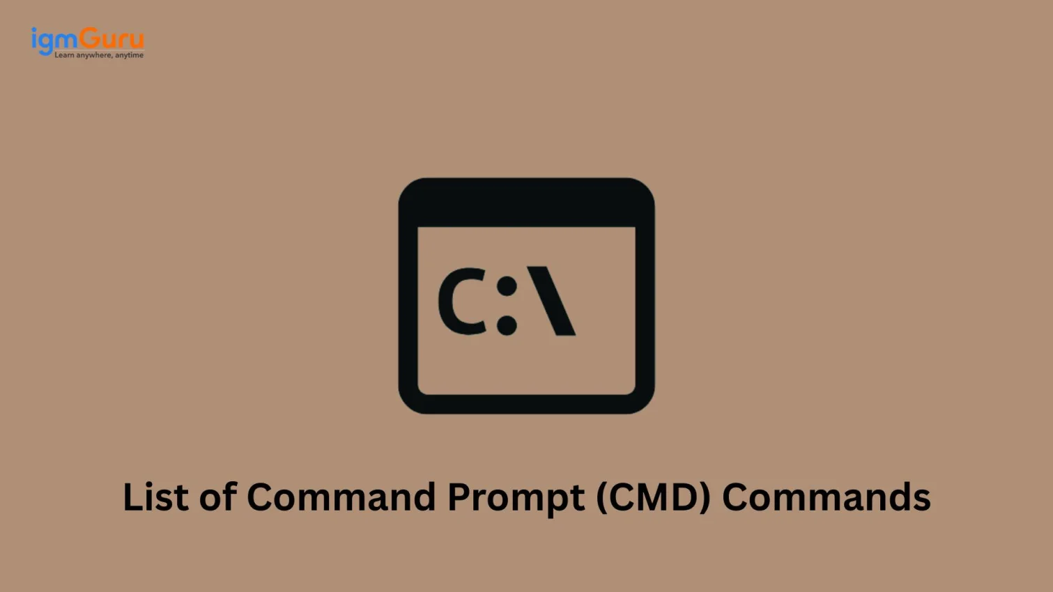 List of Command Prompt Commands