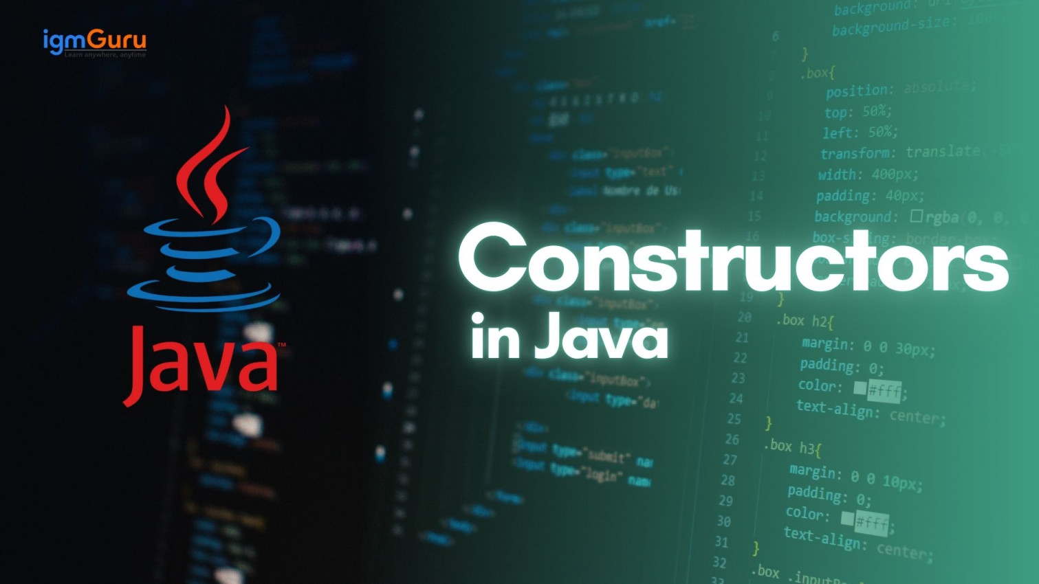Example Constructor Login Constructor in Java: Features, Types, and Examples