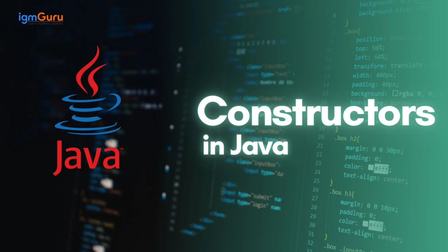 Constructors in Java