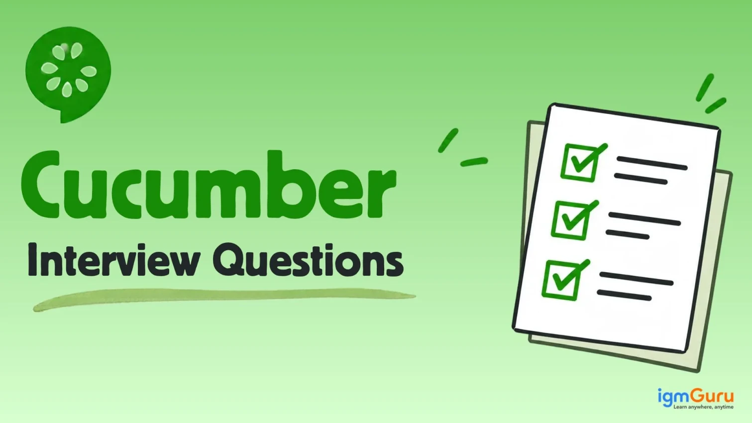 Cucumber Interview Questions and Answers