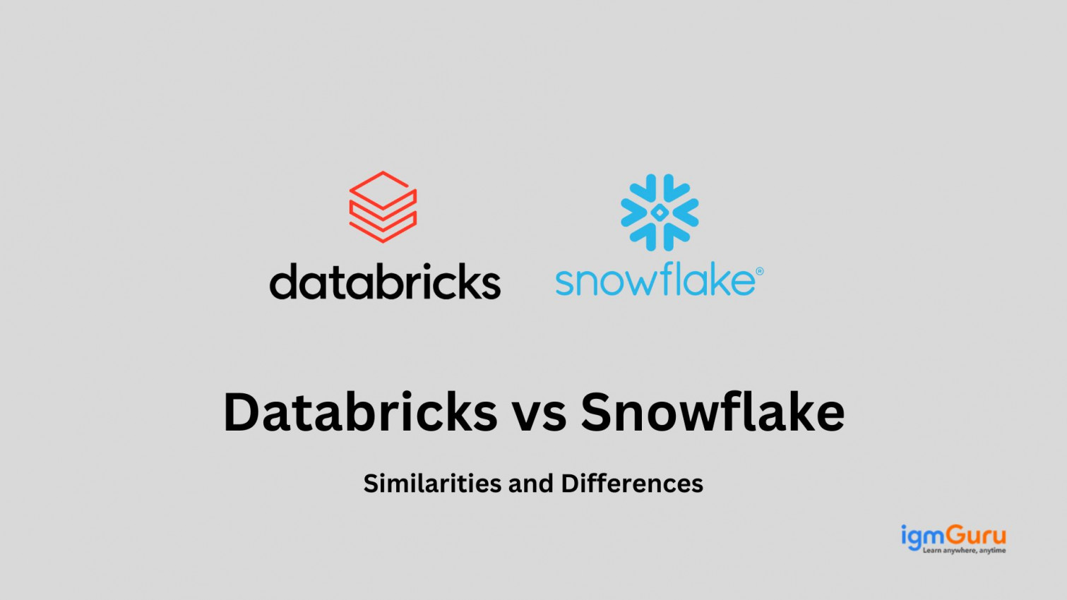 Databricks vs Snowflake