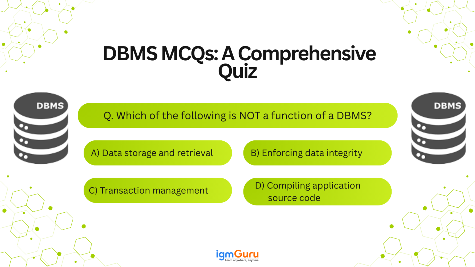 DBMS MCQs