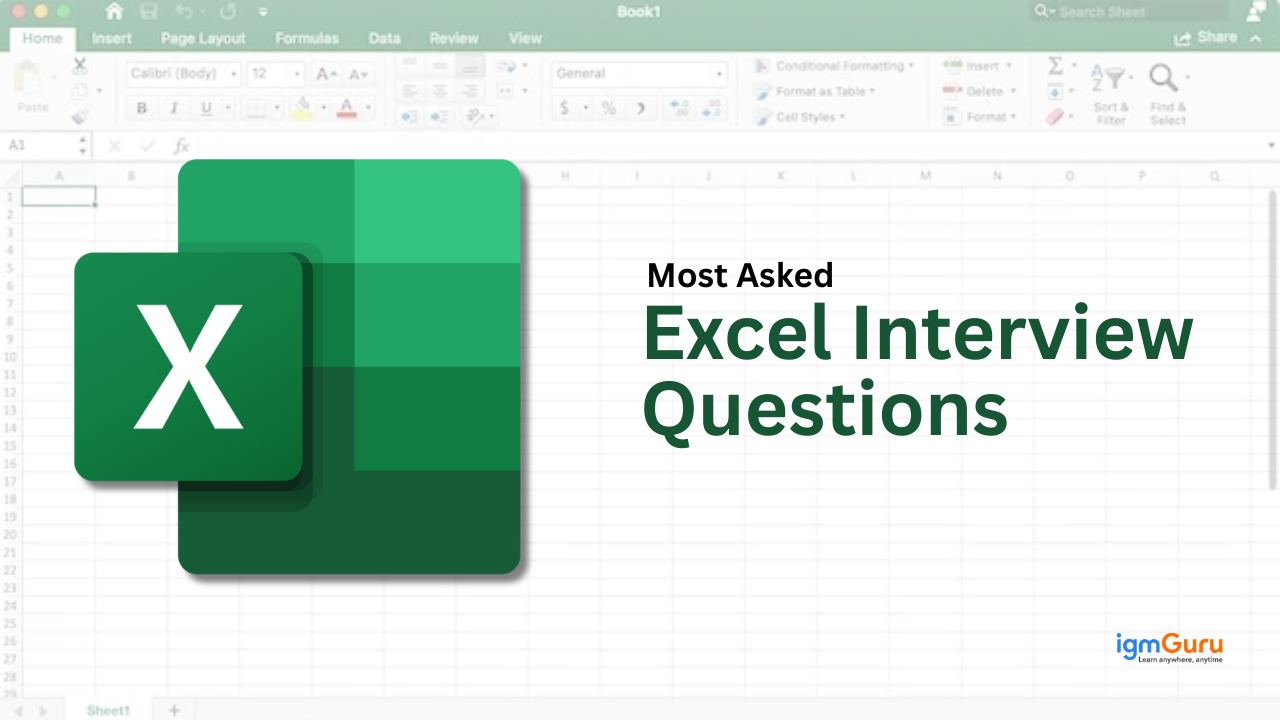 Top 50 Excel Interview Questions and Answers