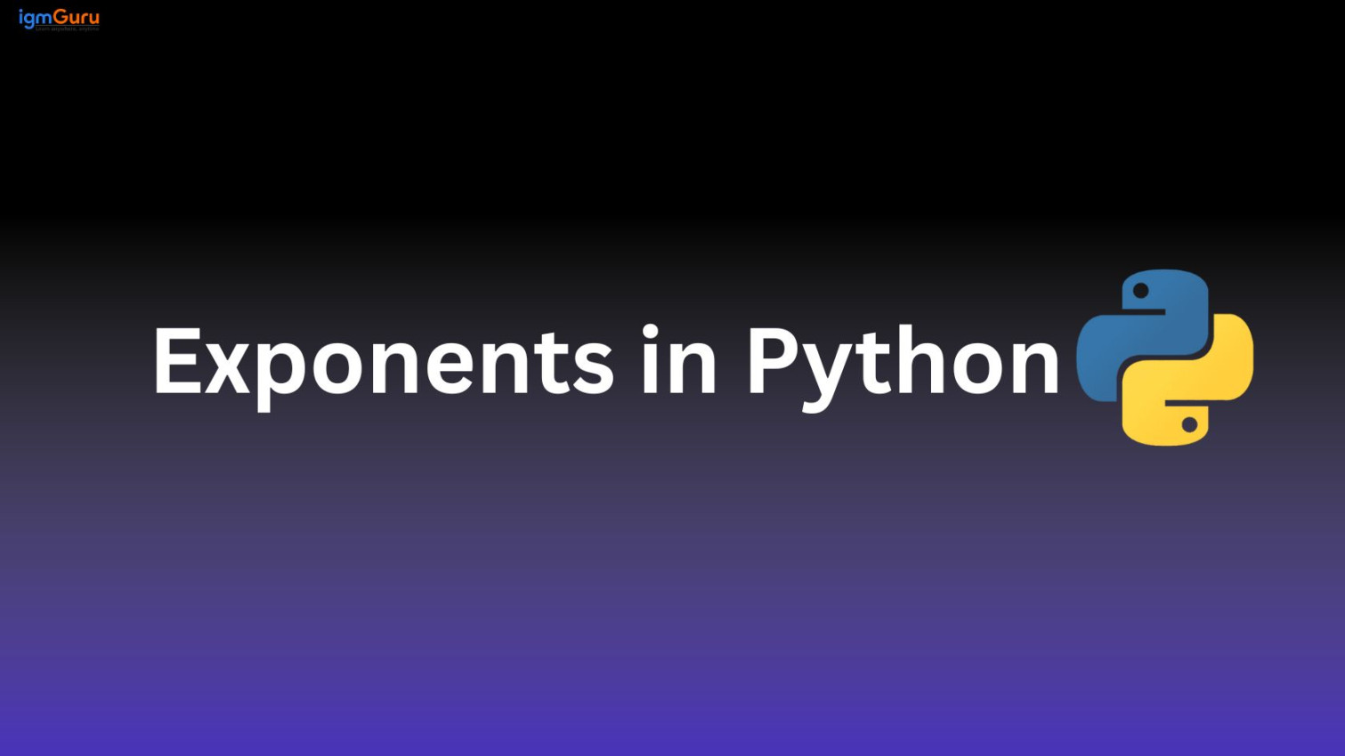What Is An Exponent In Python