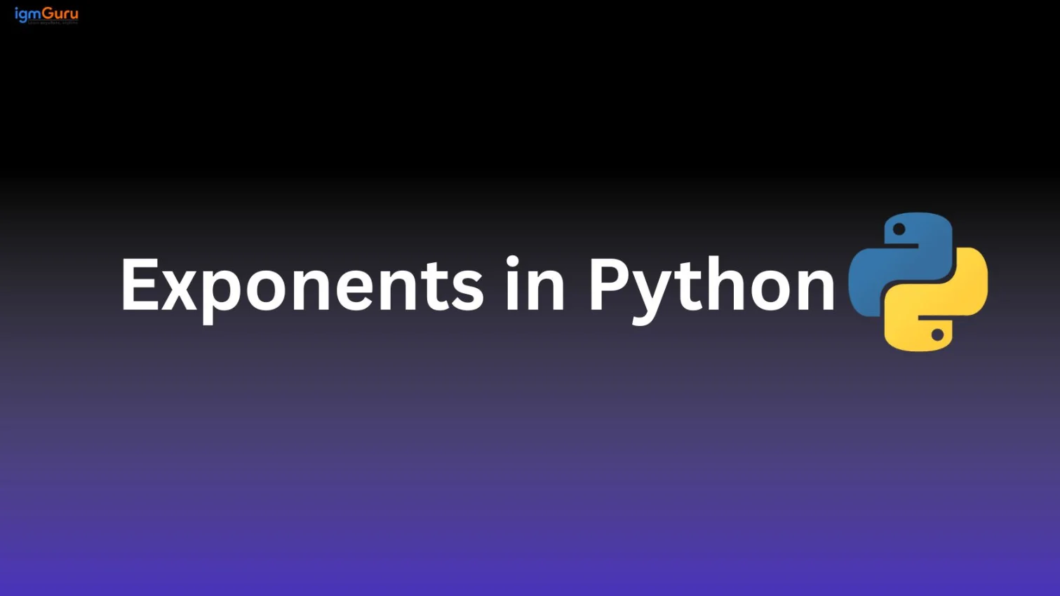 Exponents in Python