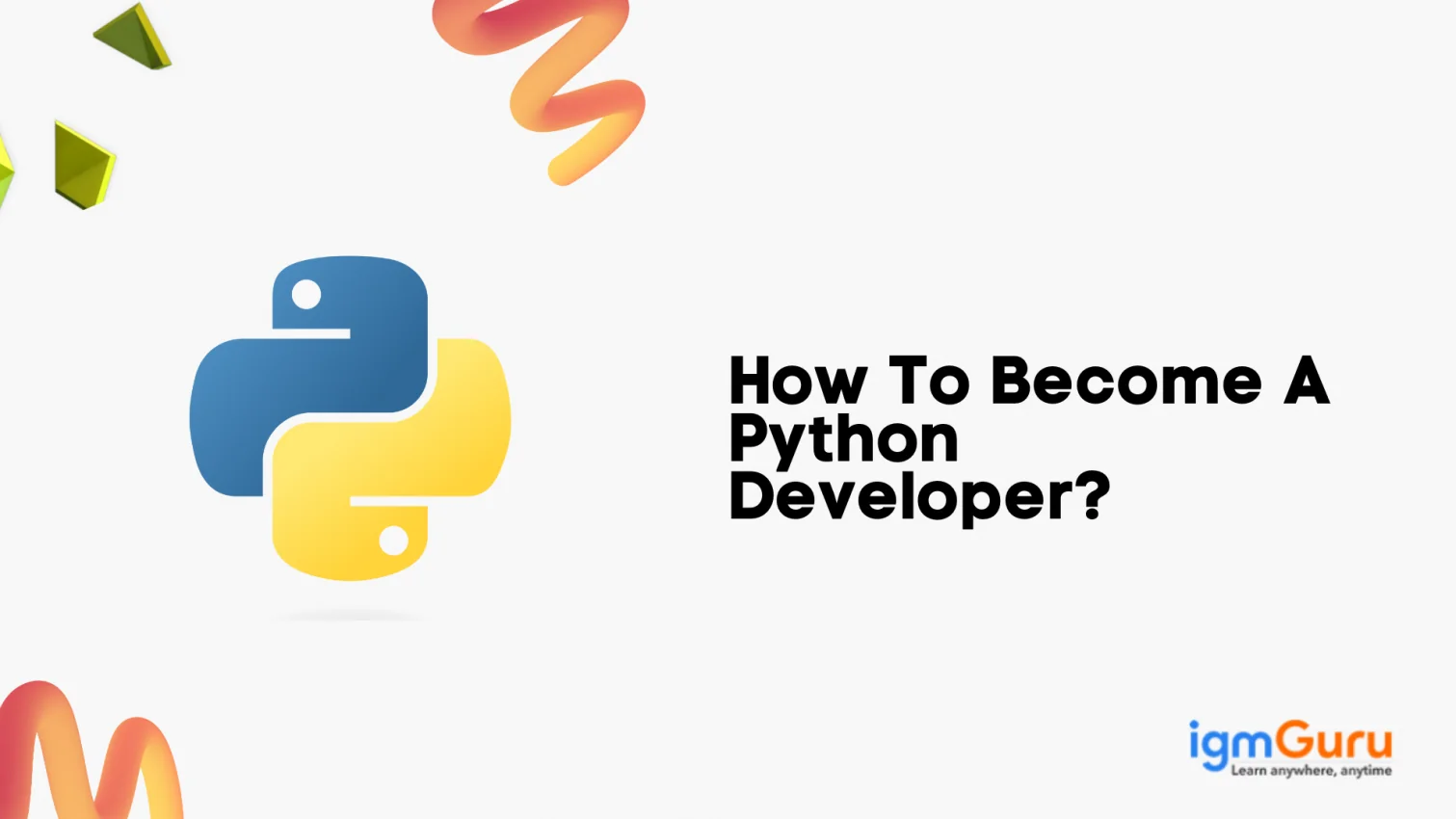 how to become a python developer