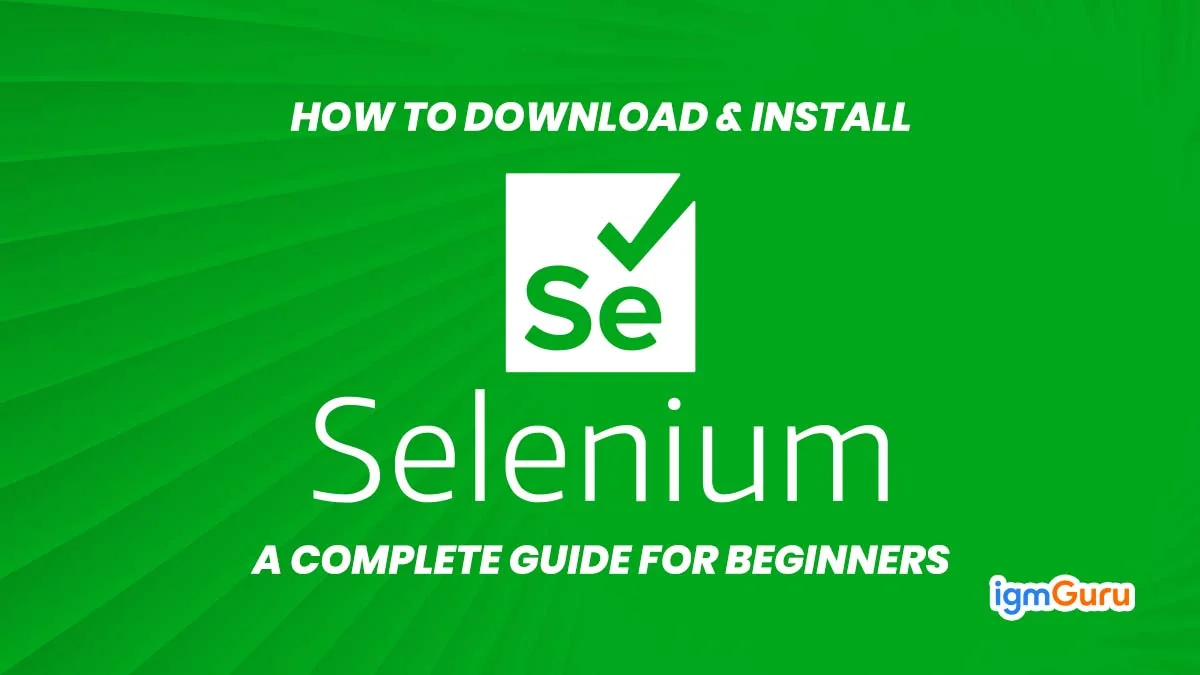 install selenium