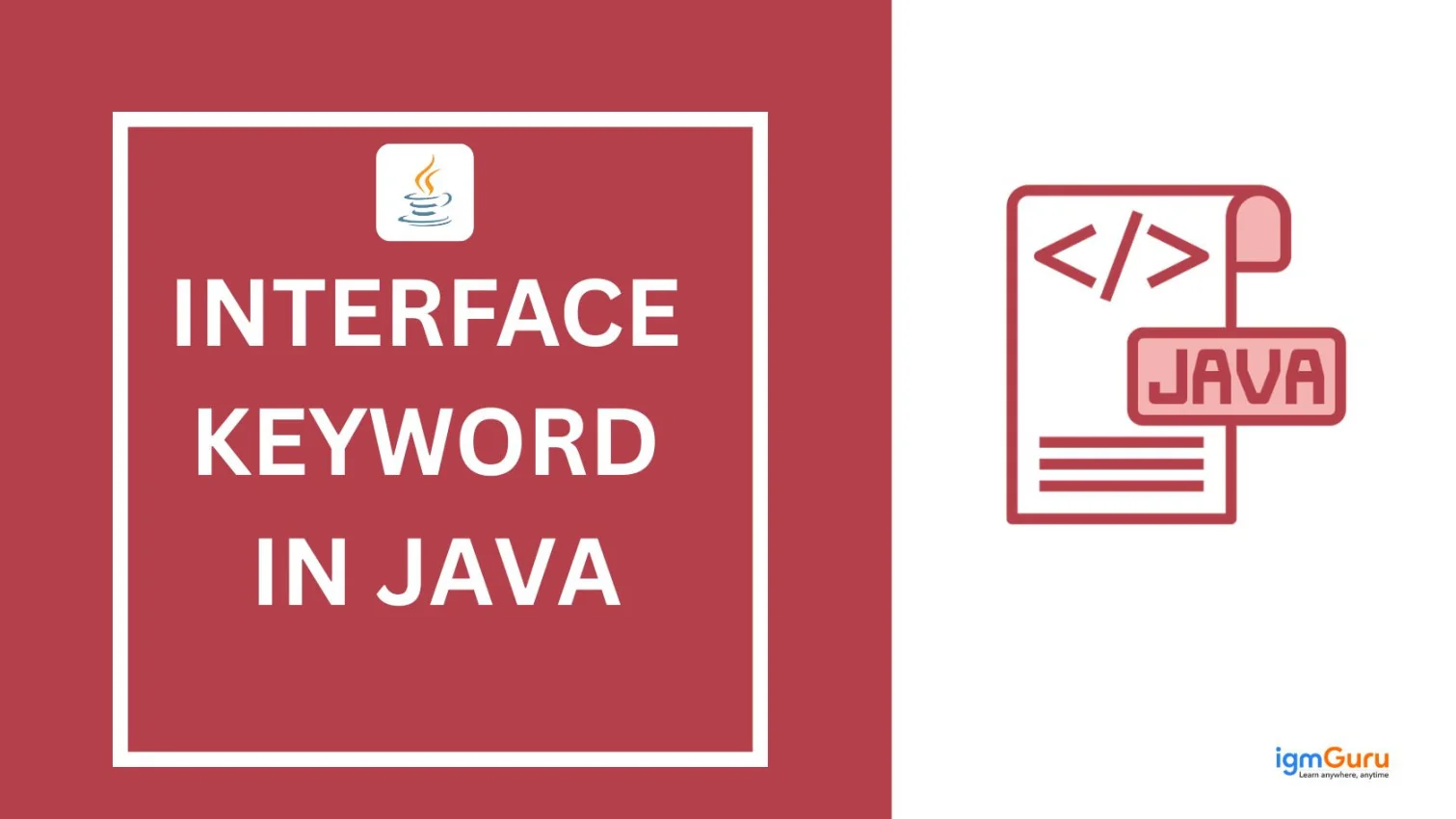 Interface Keyword in Java