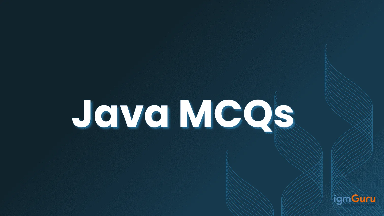 Java MCQs
