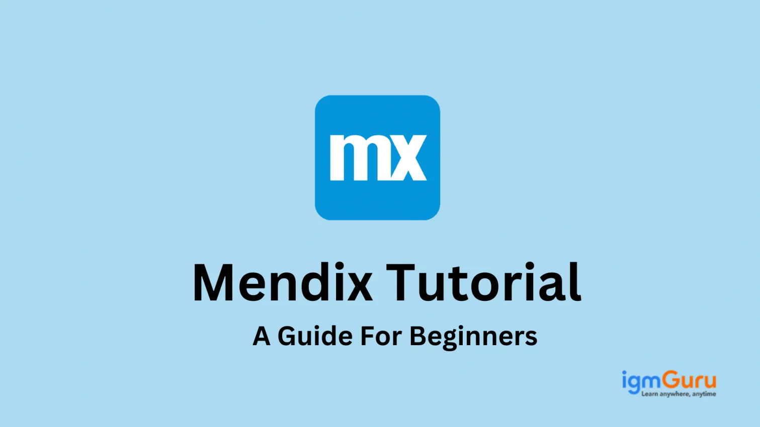 mendix tutorial