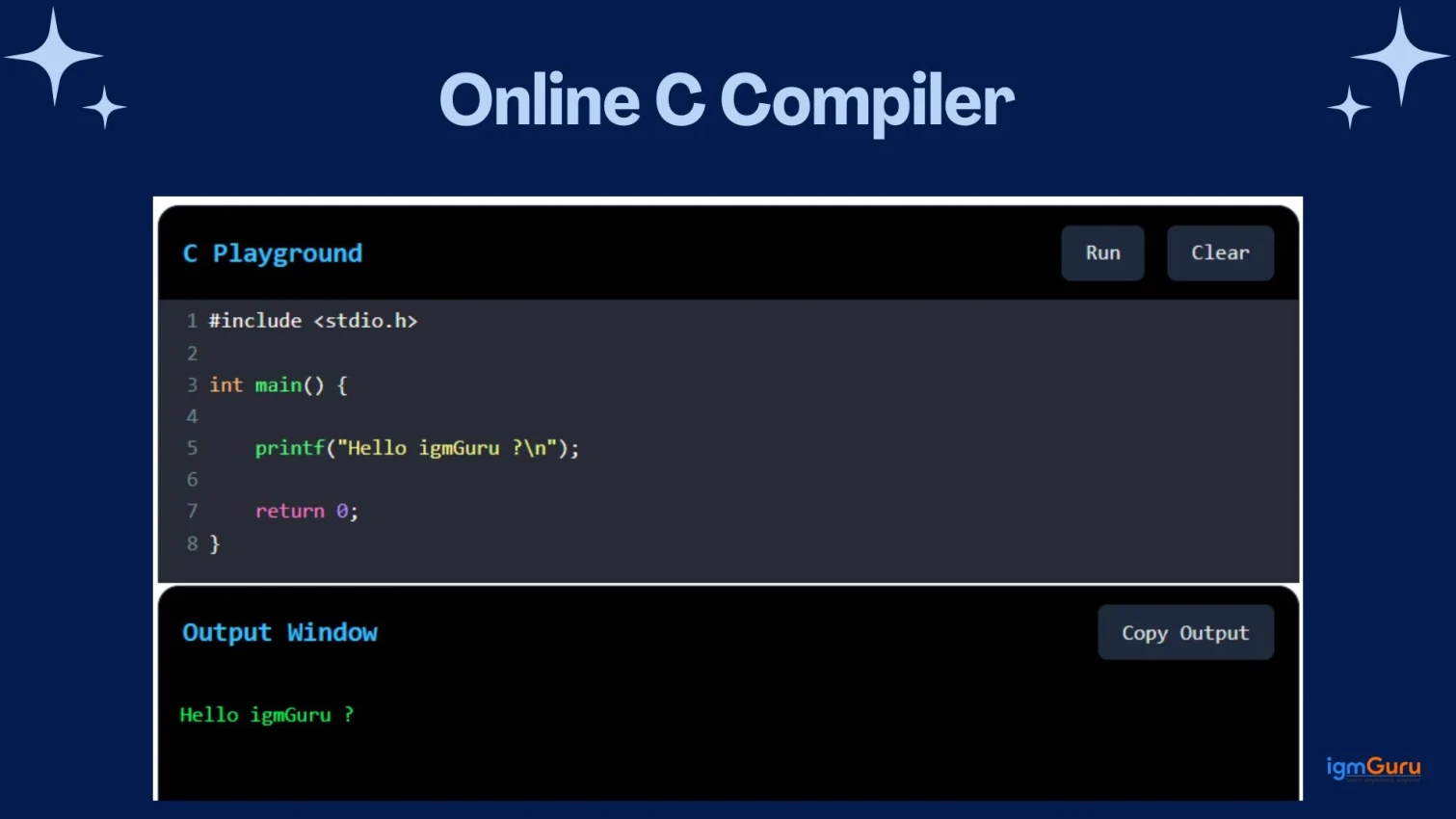 Online C Compiler