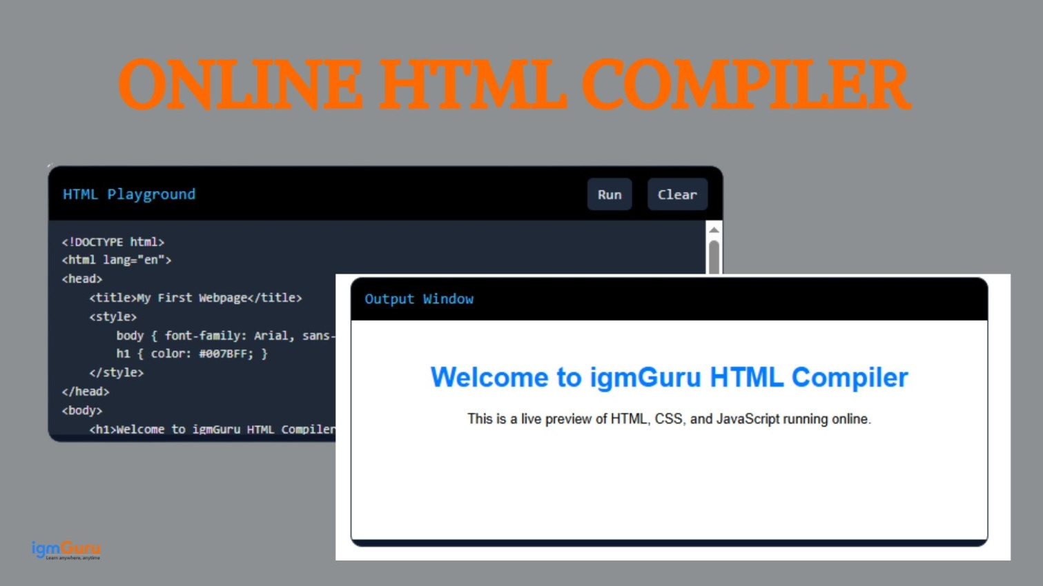Online HTML Compiler
