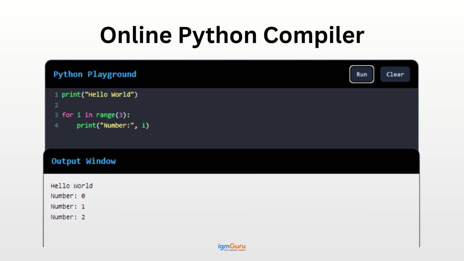 Online Python Compiler