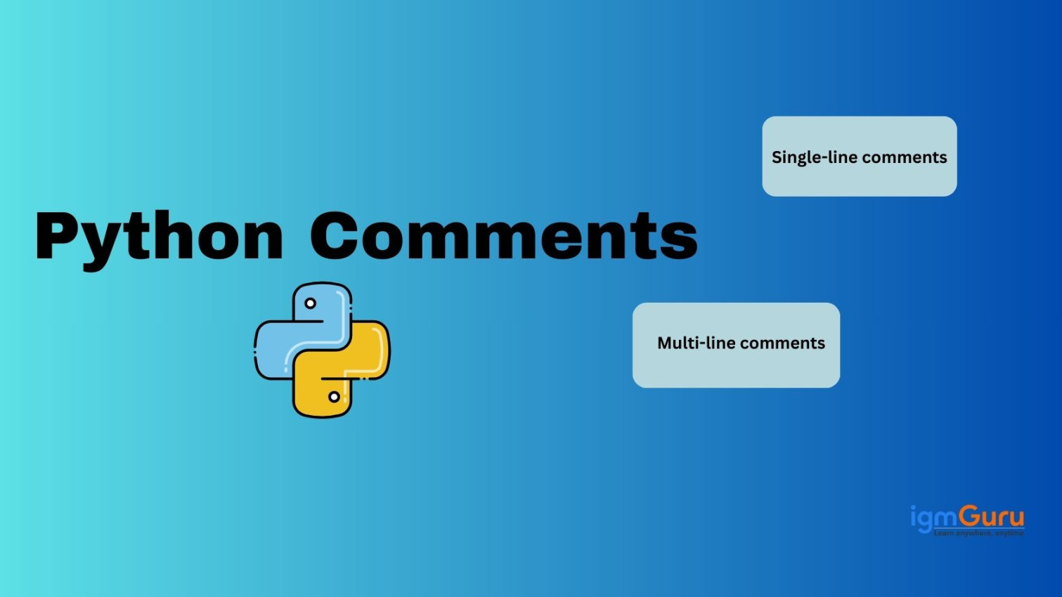 Learn to Use Comments in Python (With Code Examples) | igmGuru