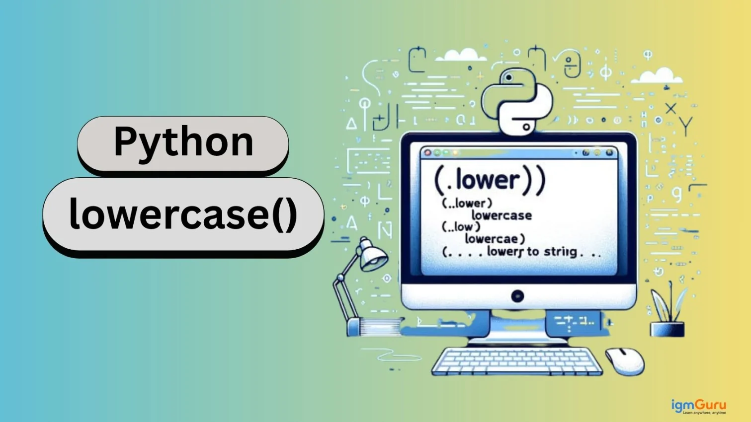 Python lowercase