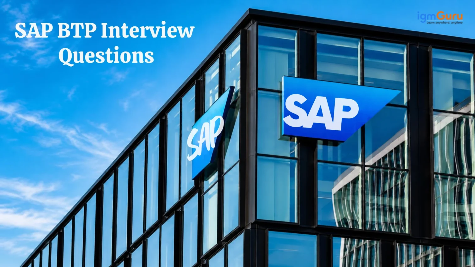 SAP BTP Interview Question