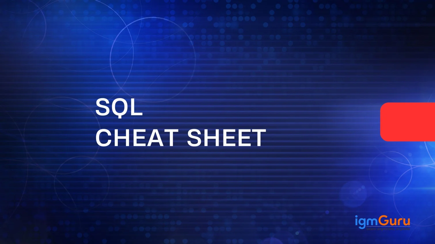 sql cheat sheet
