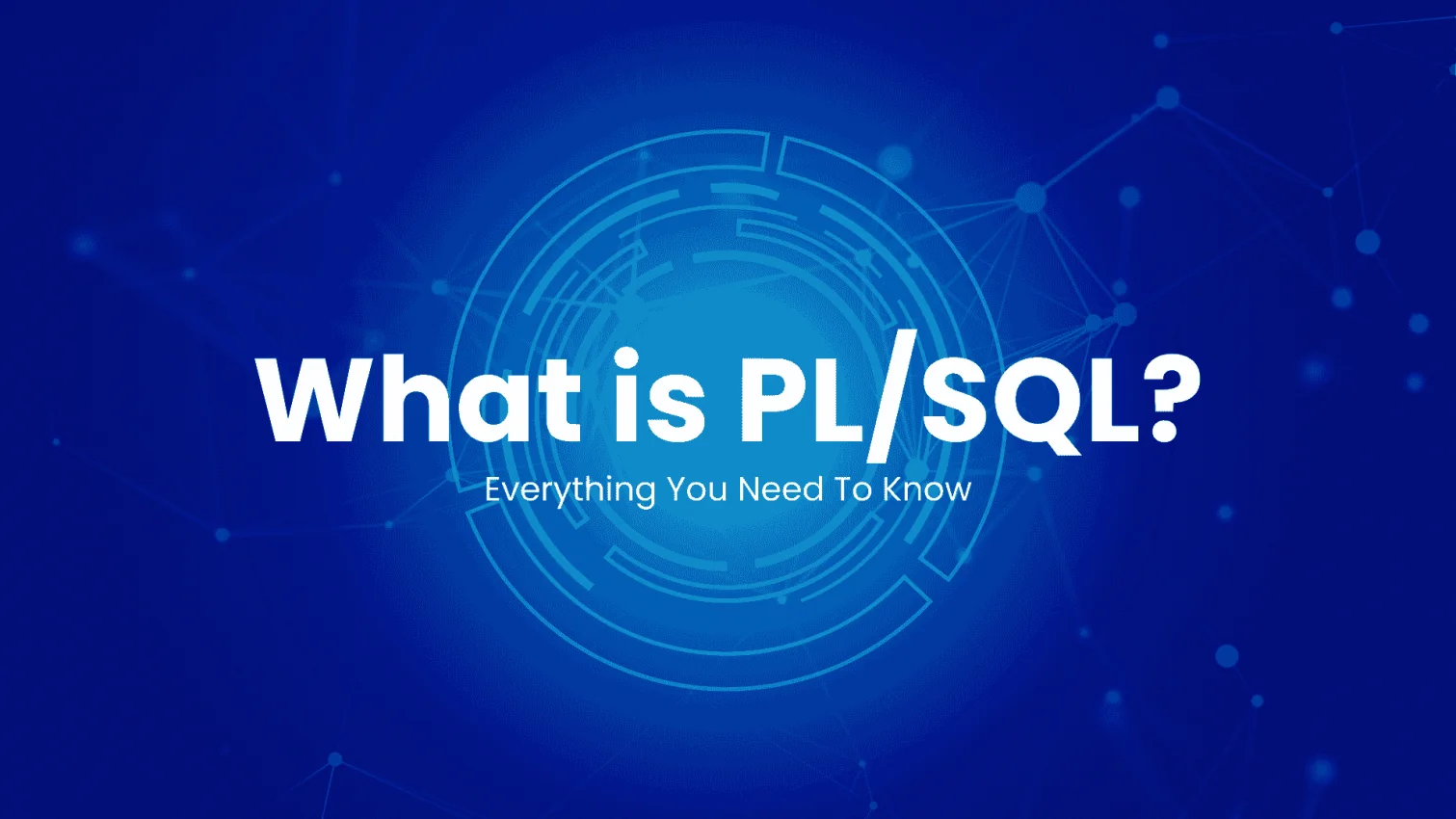 what is pl/sql