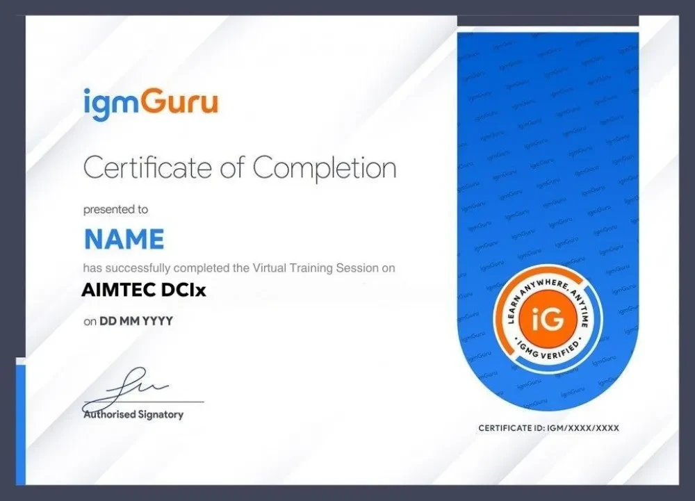 AIMTEC DCIx Certification Online