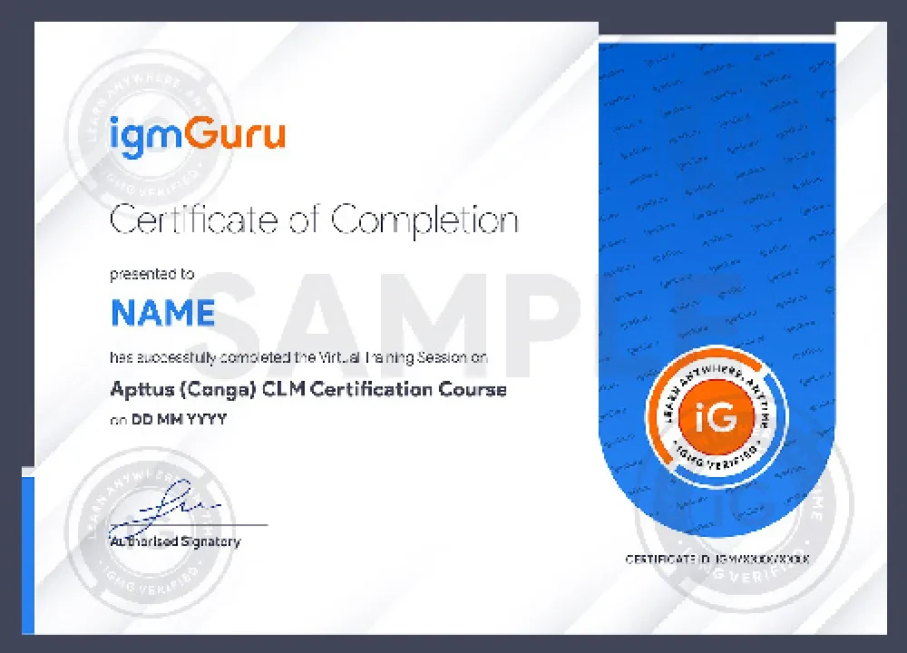 Conga (Apttus) CLM Certification Exam