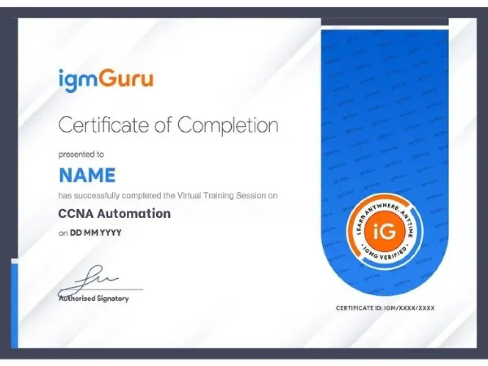 CCNA Automation Certification