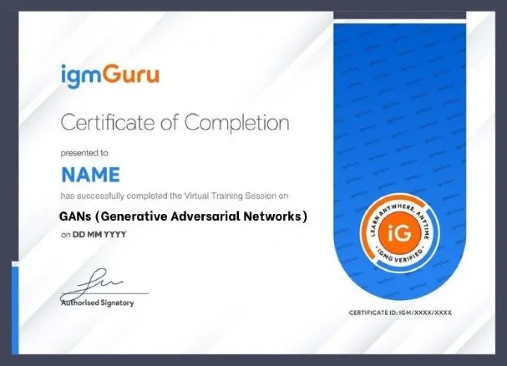 GANs (Generative Adversarial Networks) Certification