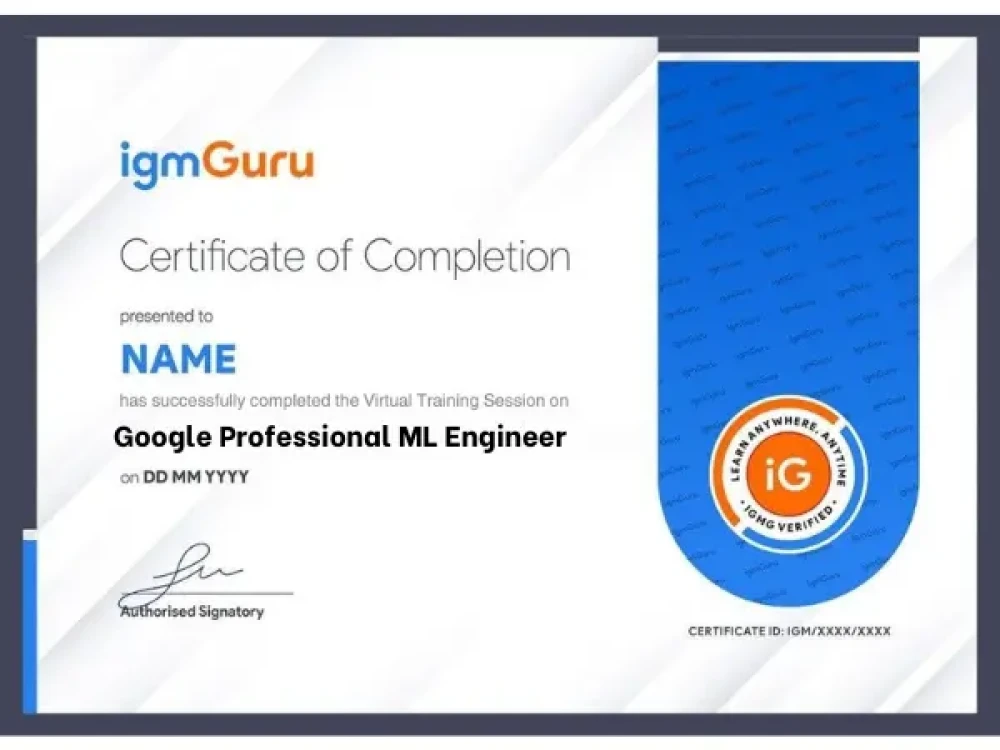 Google Professional Machine Learning Engineer Certification