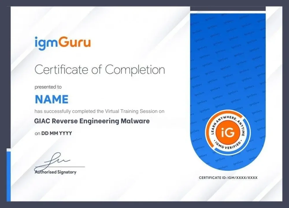 GIAC Reverse Engineering Malware (GREM) Certification