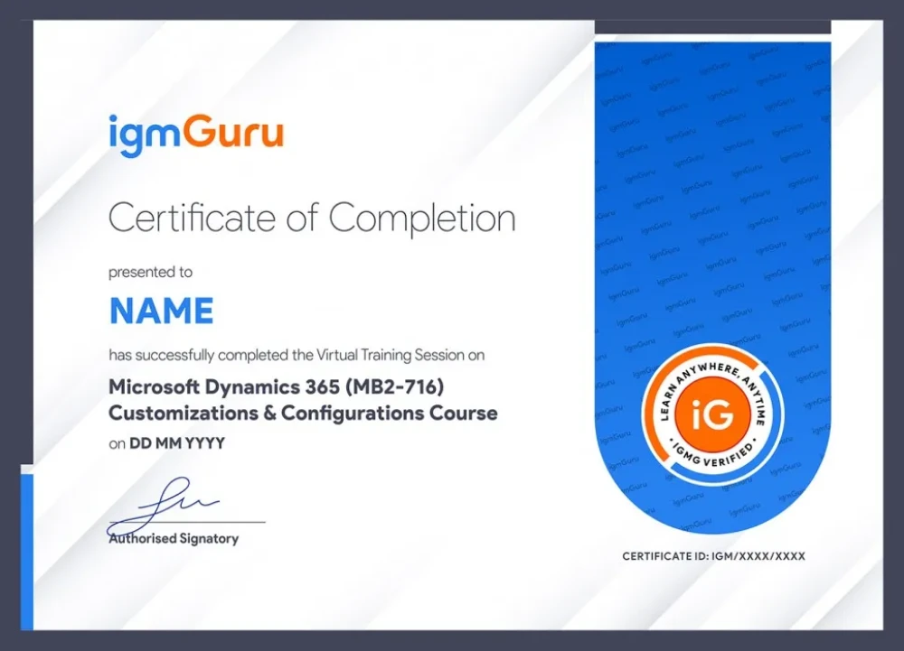 Microsoft Dynamics 365 Certification Exam