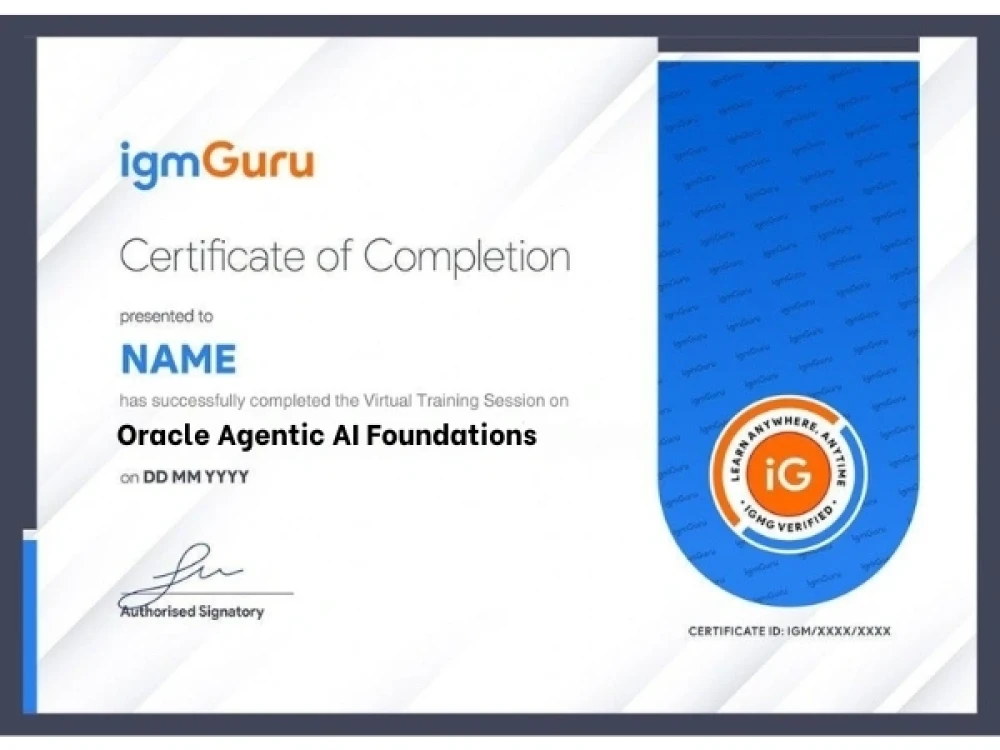 Oracle Agentic AI Foundations Certification Training